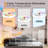 19.7 Inch Aluminum/Iron 1 Piece Ceiling Fan White Flush Mount LED Dimmable Light Remote Control