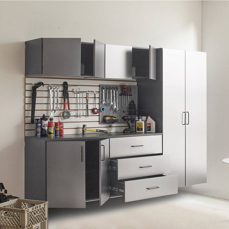 Astro Series X P 79 po H 20 po D Ensemble d'armoires de garage B (6 pièces)