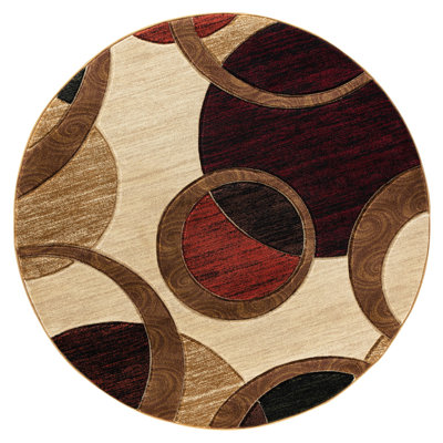 Tapis abstrait beige / brun Adonia