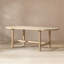 Table de salle à manger ovale en bois de pin récupéré 85 po Milo