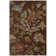 Emrick Hand Hooked Wool/Cotton/Latex Floral Rug in Brown