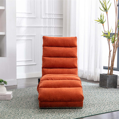 Chaise longue en lin