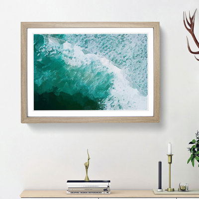 Patterns of the Ocean in Brazil - Picture Frame Graphic Art Print