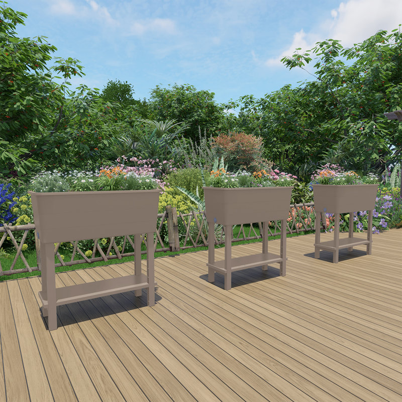 Elevated Planter, Khaki