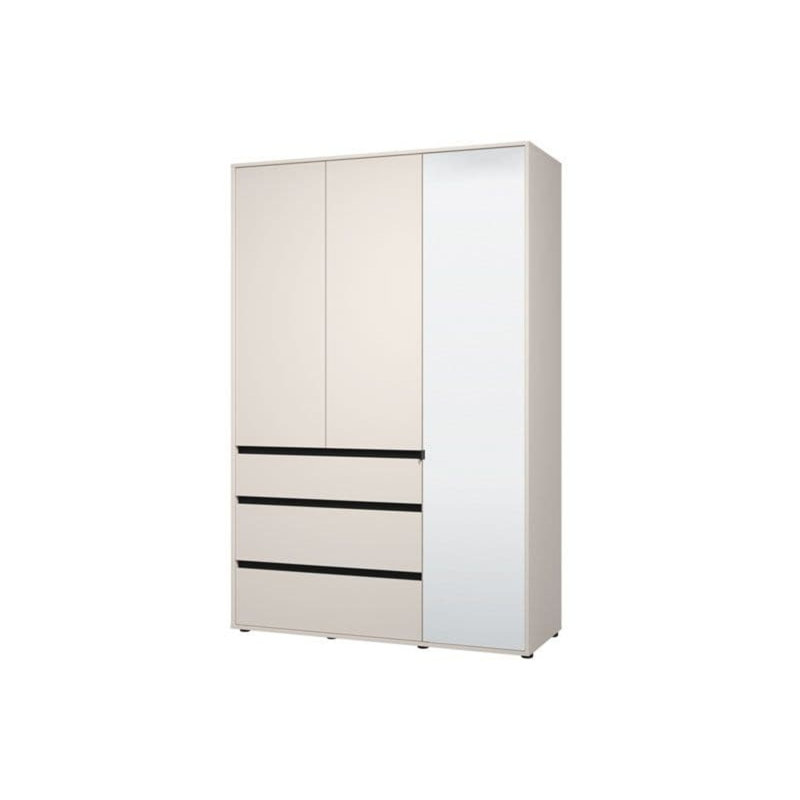 Solid + Manufactured Wood Wardrobe, Natural