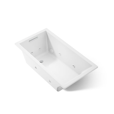60" x 32" Drop In Whirlpool Acrylic Bathtub with Heater