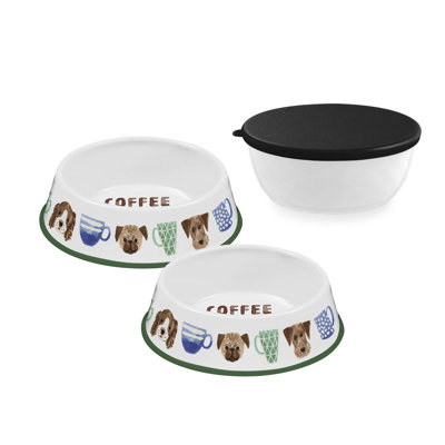 Ensemble de bols pour animaux de compagnie 3,5 tasses et 4 tasses Tarhong, 3 pièces