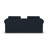 Lockheart Loveseat Console Roll Blue 24-126757838