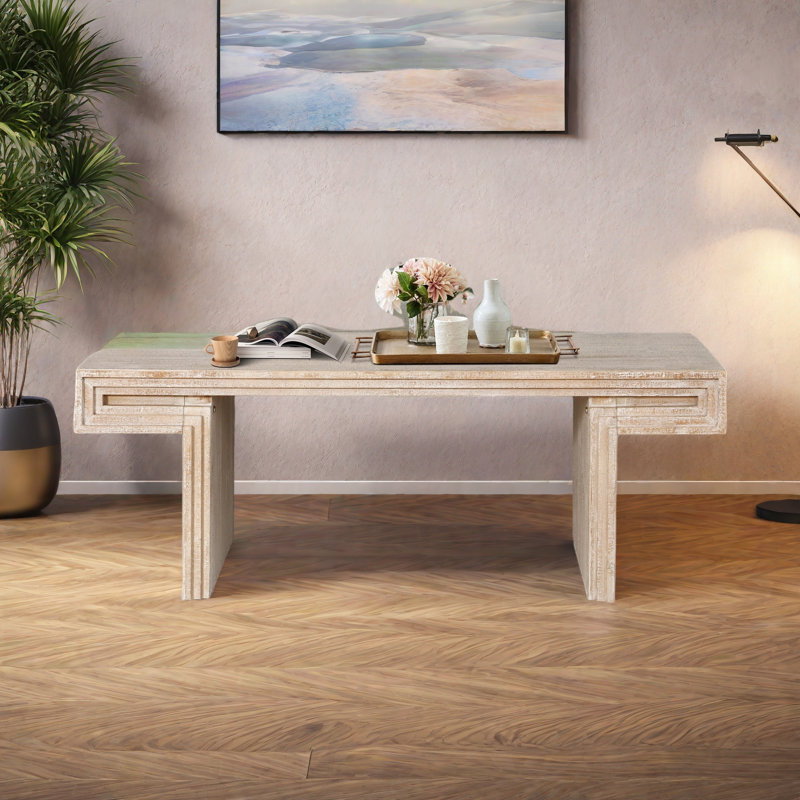 Table basse American Vintage, Naturel antique