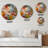 Blue And Yellow Color Whirls - Large Modern Wall Clock-40145594