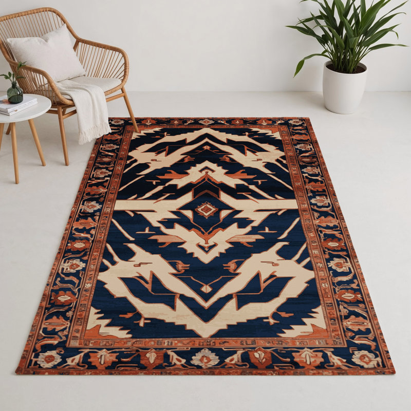 Tapis d'intérieur et d'extérieur gris Persian, Rectangle 9 pi x 12 pi