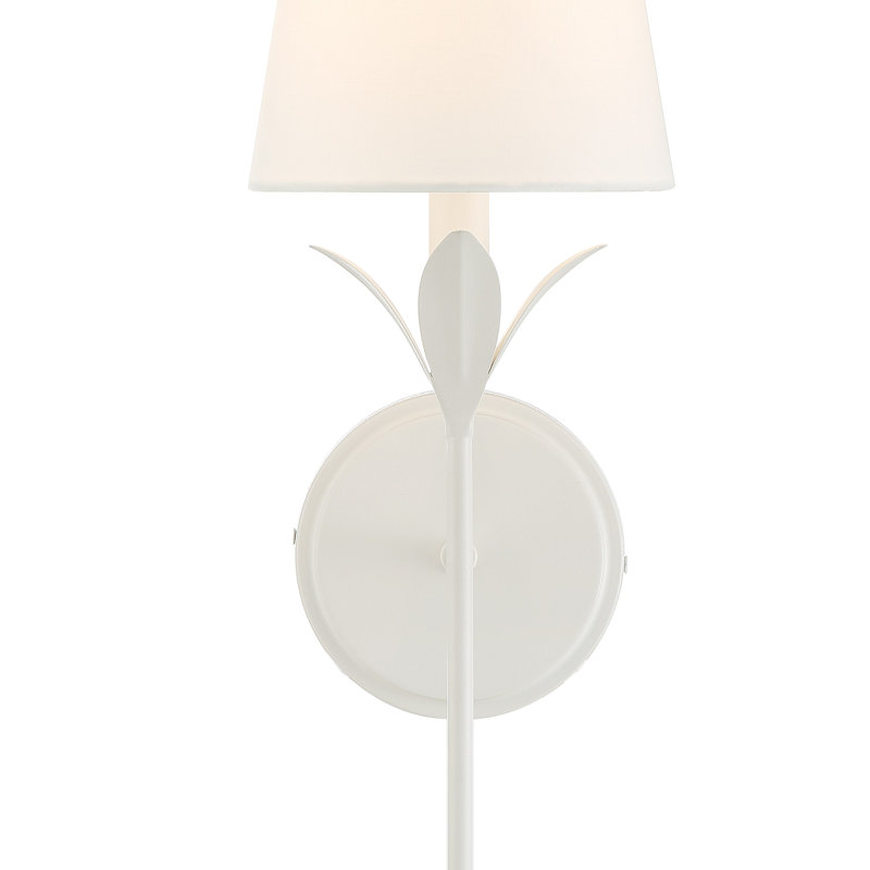 Applique murale en acier Margo, Blanc mat