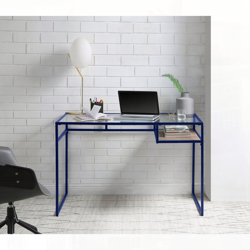 Bureau d'écriture avec plateau en verre