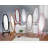 Traditional Queen Anna Style Wood Floor Cheval Mirror with Adjustable Tilt and Elegant Silver Finish-2033308133