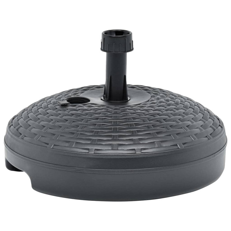 Base de parasol montée en plastique Lannon, Anthracite