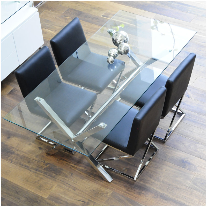 BEVERLY Glass Dining Table