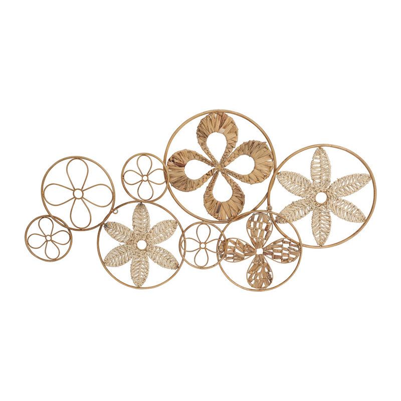 Estrella Rattan Abstract Circle Wall Décor