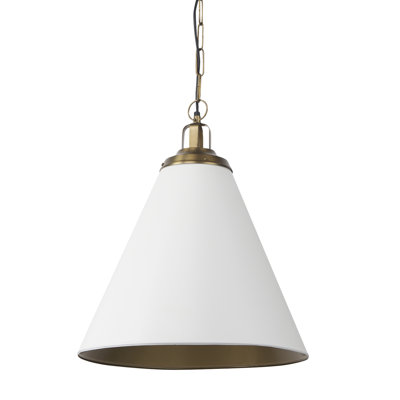 Luminaire suspendu conique à 1 lumière Gilda
