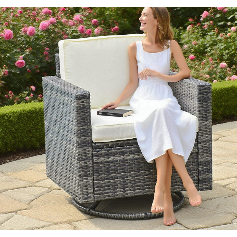 Chaise pivotante en rotin, chaise de salle à manger en osier