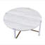 Table basse ronde avec cadre en métal