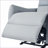 Recliners | Power zero clearance recliner  Recliner with USB &amp; Type-C Ports | Small Space Friendly | Blue Gray | PU Leather-1575050584
