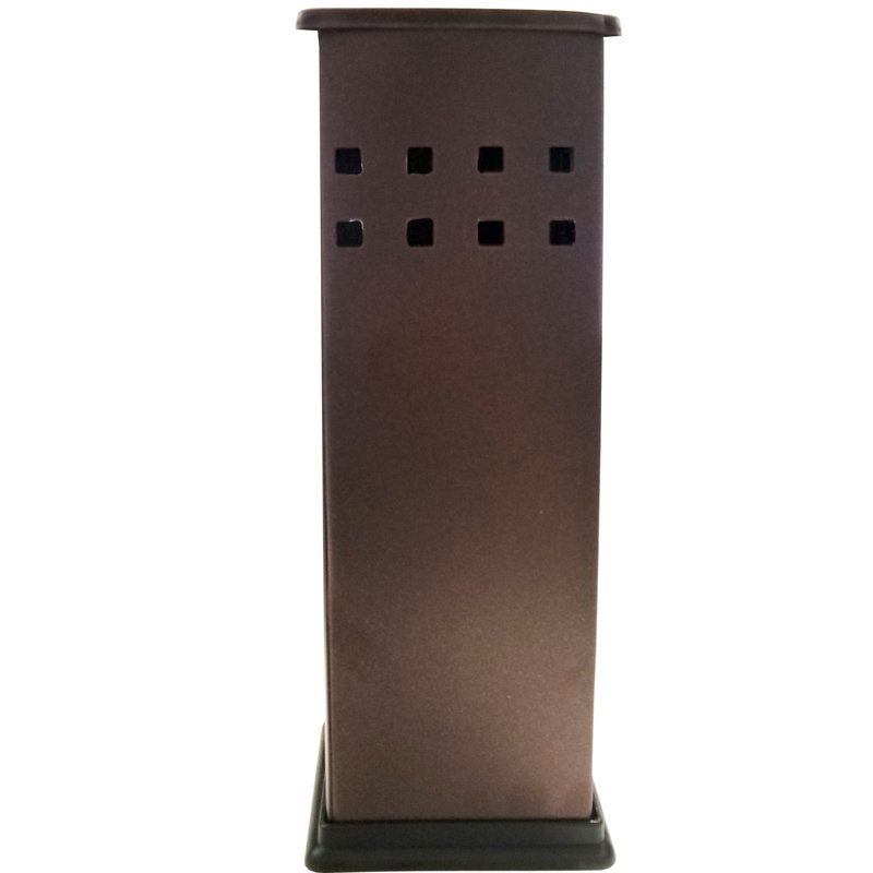Bronze Ventilated Toilet Brush and Holder Set