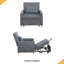 Canapé-lit convertible, fauteuil réglable avec coussin, fauteuil multifonctionnel avec tissu doux pour le salon-1454295515