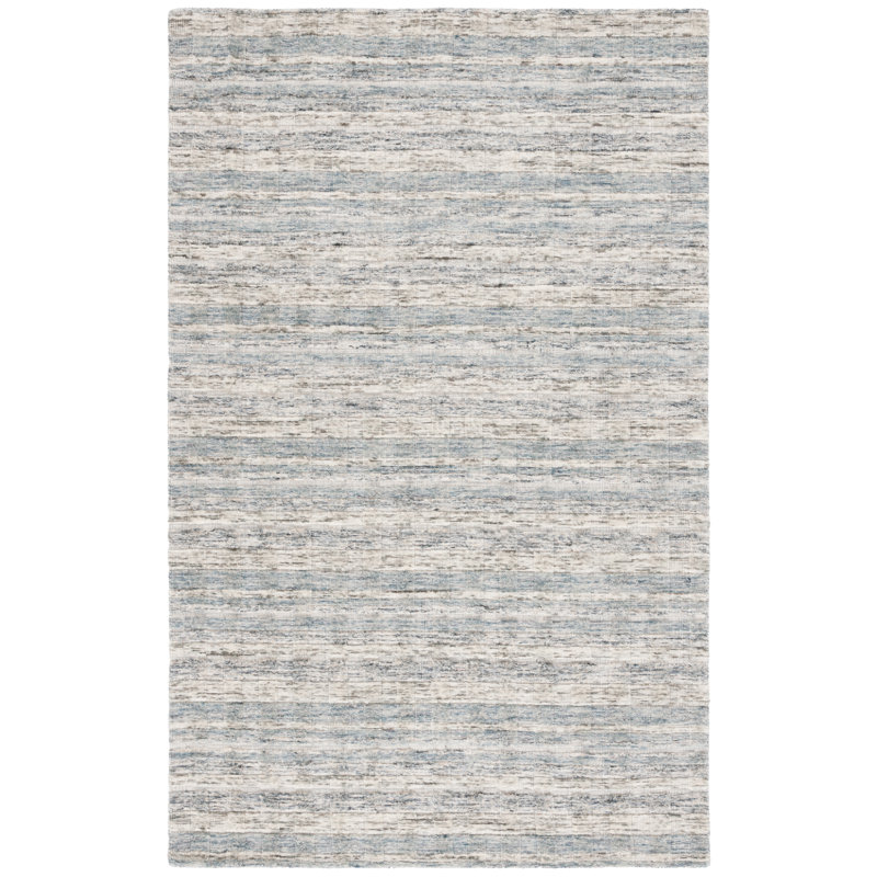 Maurie 501 Area Rug In Light Grey / Teal, Runner 2'3" x 9'