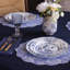 Assiette plate Vida Faenza (blanc et bleu)