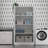 Tall 2-Door Storage Cabinet w/ Shelves - White Utility Organizer - W29"