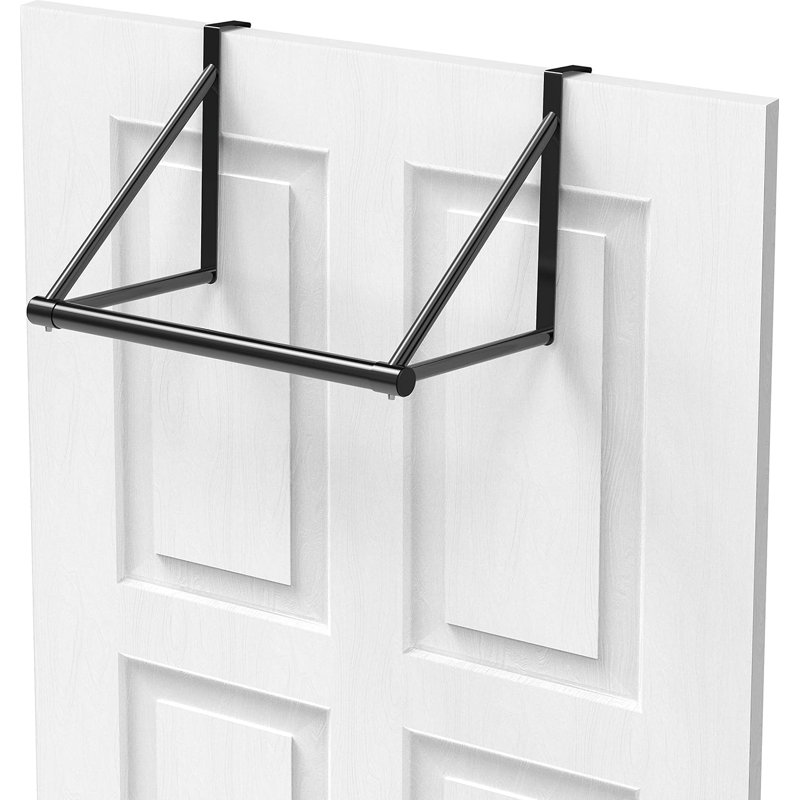 Tringle suspendue au-dessus de la porte, noire