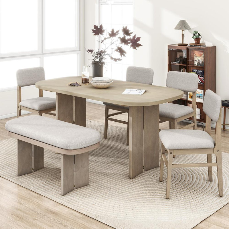 Dining Table Set with Bench