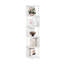 Étagère d'angle Lancaer, bibliothèque d'angle à 5 niveaux, étagères de rangement en zigzag, présentoir, étagère à livres, pour l'organisation et le rangement, salon, bureau, blanc-102367081