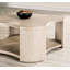 Structure de table basse 1Pc avec roulettes attachées à rangement ouvert