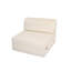 Élégant canapé-lit à 1 place en velours beige de 25,6 po x 30,7 po x 22,4 po | Comprend une mousse élastique 22D pour plus de confort | Se convertit en taille de lit: 25,6 po x 70,9 po x 5,9 po | Parfait pour les petits espaces, design élégant et polyvalent