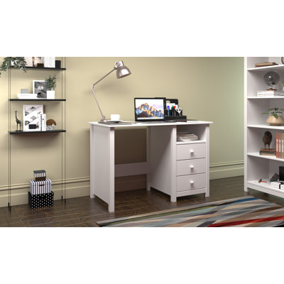 Bureau Albrecht en bois massif - Bureau polyvalent pour le bureau personnel ou le bureau, alliant style et fonctionnalité