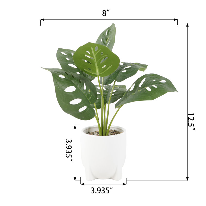 14'' Faux Foliage Tree in Ceramic Pot