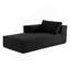 Canapé modulaire de 112 po avec table d'appoint gratuite, siège large, entièrement rembourré, canapé en tissu bouclé infroissable avec méridienne, combinaison libre, canapé en forme de L pour le salon, aucun assemblage requis-836562006