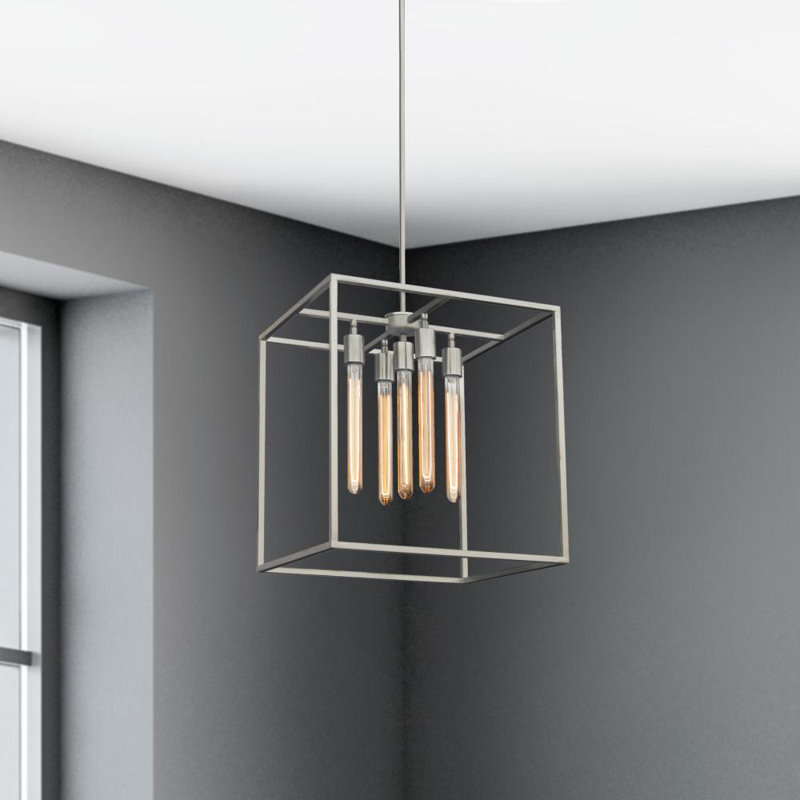 Lustre 5 lumières Kip Ch580 5Ss Tracey, H 19,5 po x l 18 po x P 18 po, Acier Inoxydable