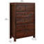 Commode 5 tiroirs Hibir-123297233