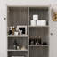 Armoire de rangement de 67,7 po de hauteur avec tablettes réglables et panier à linge-1454810172
