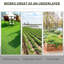 2m x 50m Weed Control Membrane Heavy Duty 100gsm Ground Cover
