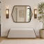 Houston Wall Mirror - Walnut