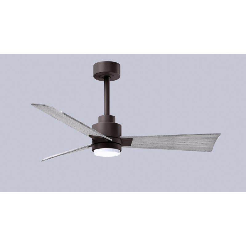Ventilateur de plafond Alessandra, Ton bois de grange, Bronze texturé, 42"