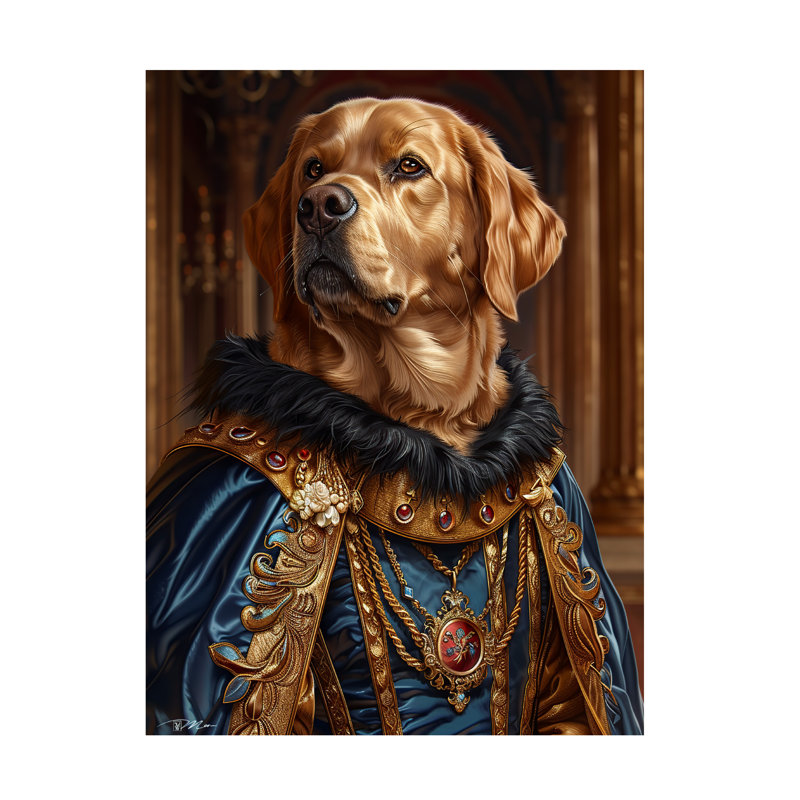 Œuvre bolognaise, Labrador Mom, H 14 po x l 19 po