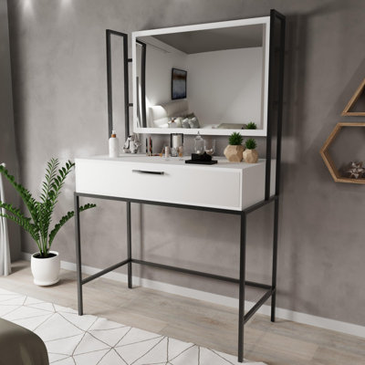 Aliona Dressing Table with Mirror