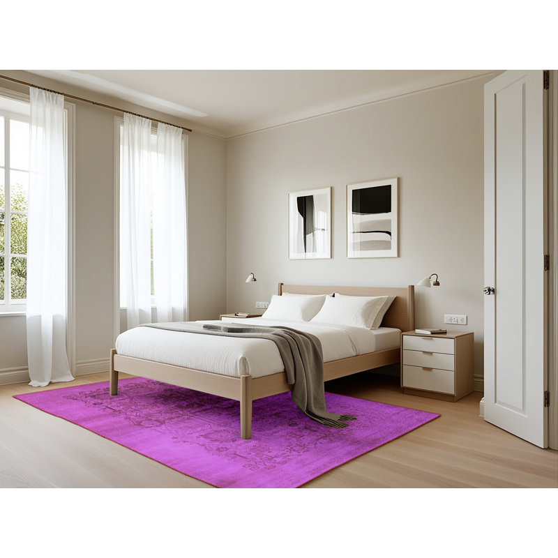 Washable Abstract Indoor Rug, Rectangle 5' x 7'