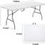 6ft Portable Folding Table