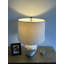 Lampe de table en céramique beige fleurs vieillies pour le salon chambre à coucher chevet l 15 po x P 15 po x H 24 po