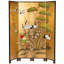 6 Ft. Tall Gold Lacquer Room Divider - Cranes